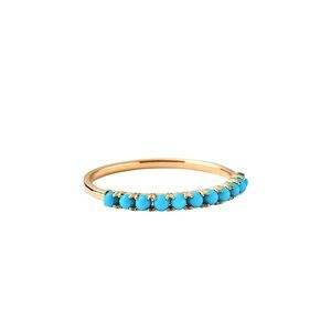 Mejuri gold turquoise ring